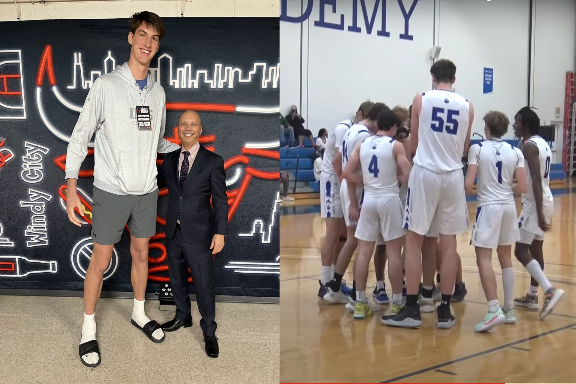 Olivier Rioux: the 7-foot-6 16 year-old giant is headed to Florida to prep  for his NBA dream | Marca
